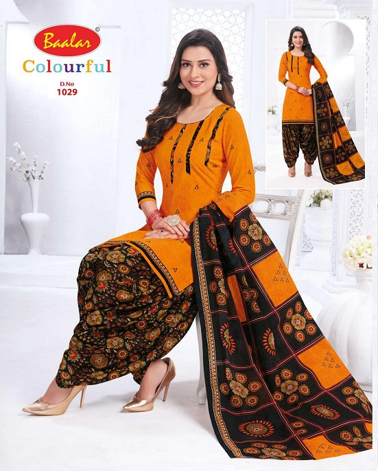 Baalar Colourful 10 Regular Wear Cotton Printed Ready Made Dress Collection